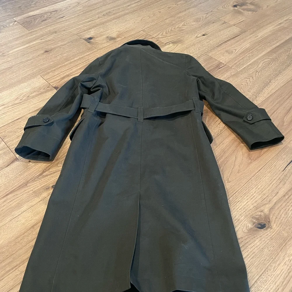 Margaret Howell Army Green Cotton Trench XXS - Picture 4 of 5